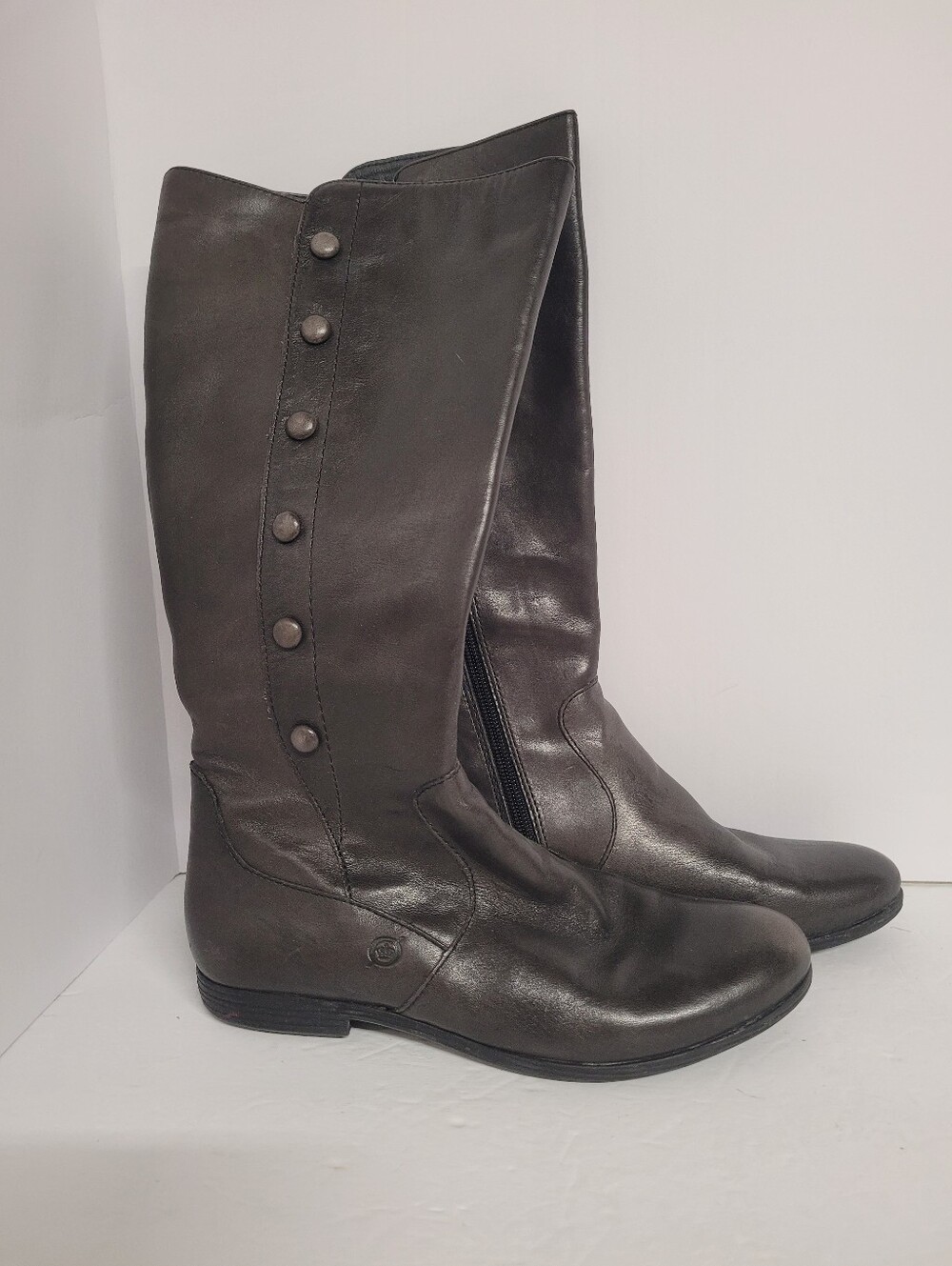 Birn Womens Leather Riding Boots Size 8